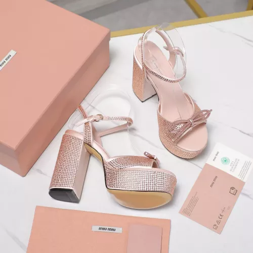 Replica MIU MIU Sandal For Women #1341676 $122.00 USD for Wholesale