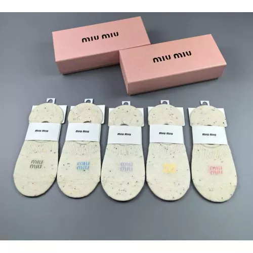 Wholesale MIU MIU Socks For Women #1341805 $25.00 USD, Wholesale Quality Replica MIU MIU Socks