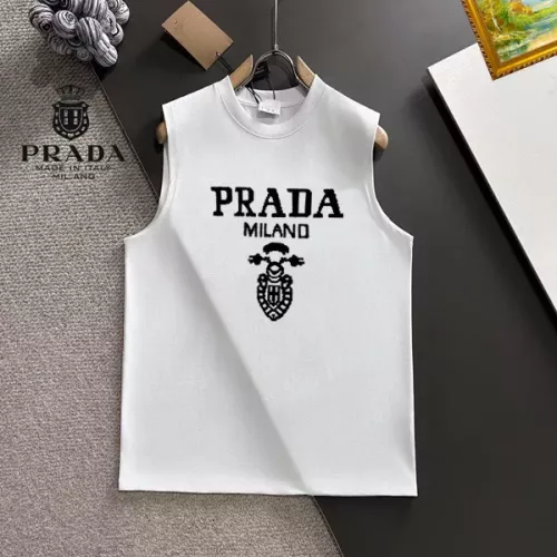 Wholesale Prada T-Shirts Sleeveless For Unisex #1341965 $25.00 USD, Wholesale Quality Replica Prada T-Shirts