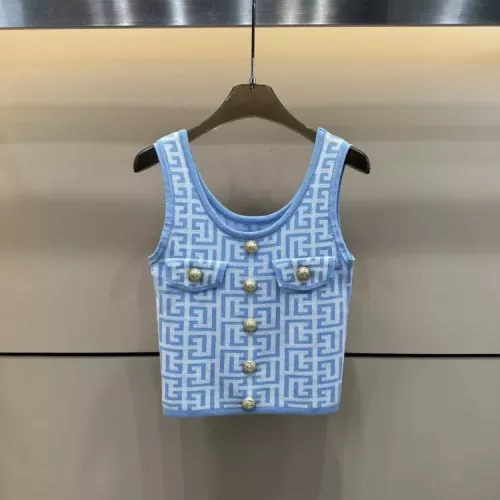 Wholesale Balmain T-Shirts Sleeveless For Women #1341992 $60.00 USD, Wholesale Quality Replica Balmain T-Shirts