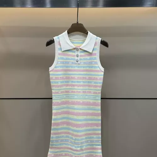 Wholesale MIU MIU Dresses Sleeveless For Women #1342002 $68.00 USD, Wholesale Quality Replica MIU MIU Dresses