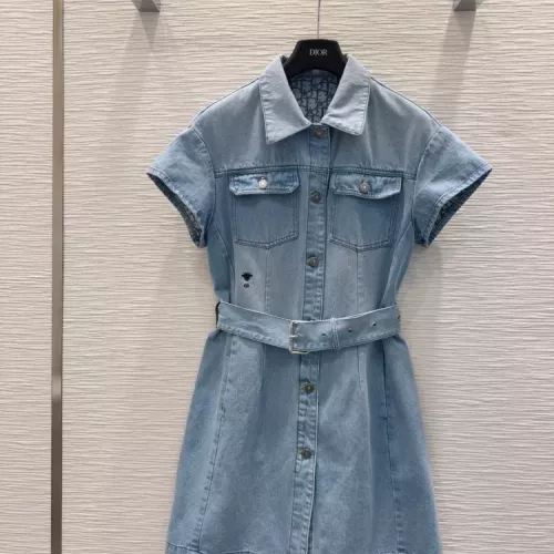 Wholesale Christian Dior Dresses Short Sleeved For Women #1342014 $88.00 USD, Wholesale Quality Replica Christian Dior Dresses