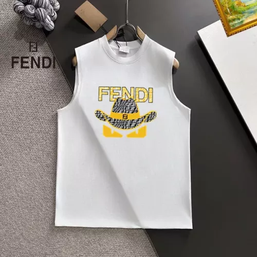 Wholesale Fendi T-Shirts Sleeveless For Unisex #1342021 $25.00 USD, Wholesale Quality Replica Fendi T-Shirts