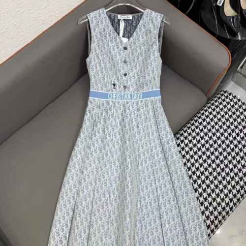 Wholesale Christian Dior Dresses Sleeveless For Women #1342023 $102.00 USD, Wholesale Quality Replica Christian Dior Dresses