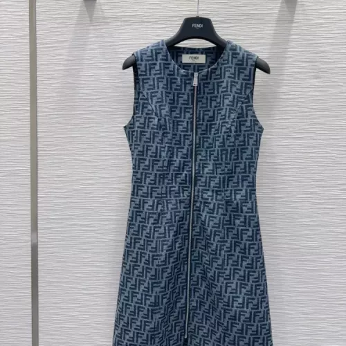 Wholesale Fendi Dresses Sleeveless For Women #1342031 $98.00 USD, Wholesale Quality Replica Fendi Dresses