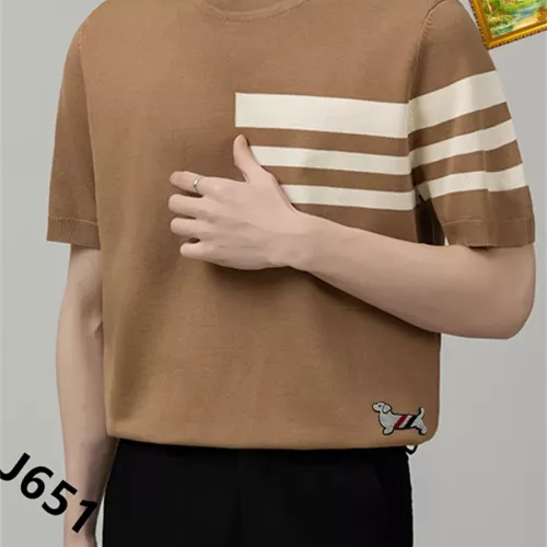 Wholesale Thom Browne TB T-Shirts Short Sleeved For Men #1342033 $42.00 USD, Wholesale Quality Replica Thom Browne TB T-Shirts