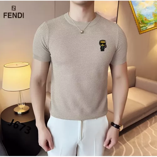 Wholesale Fendi T-Shirts Short Sleeved For Men #1342044 $42.00 USD, Wholesale Quality Replica Fendi T-Shirts