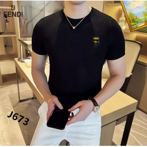 Replica Fendi T-Shirts Short Sleeved For Men #1342045 $42.00 USD for Wholesale