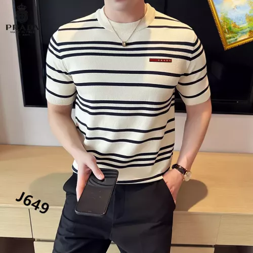 Wholesale Prada T-Shirts Short Sleeved For Men #1342090 $42.00 USD, Wholesale Quality Replica Prada T-Shirts