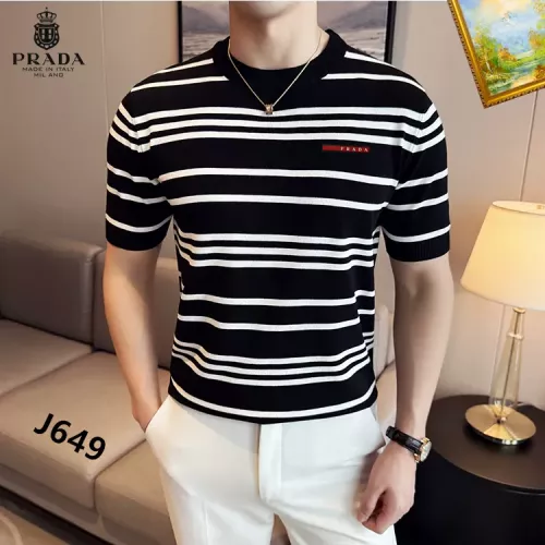 Wholesale Prada T-Shirts Short Sleeved For Men #1342091 $42.00 USD, Wholesale Quality Replica Prada T-Shirts