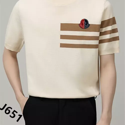 Wholesale Moncler T-Shirts Short Sleeved For Men #1342104 $42.00 USD, Wholesale Quality Replica Moncler T-Shirts