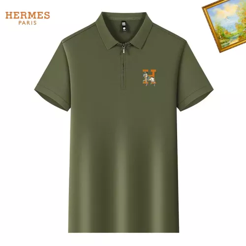 Wholesale Hermes T-Shirts Short Sleeved For Men #1342133 $34.00 USD, Wholesale Quality Replica Hermes T-Shirts