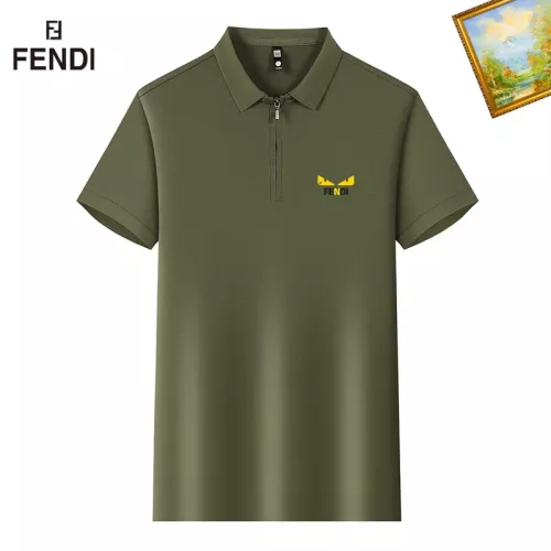Wholesale Fendi T-Shirts Short Sleeved For Men #1342202 $34.00 USD, Wholesale Quality Replica Fendi T-Shirts