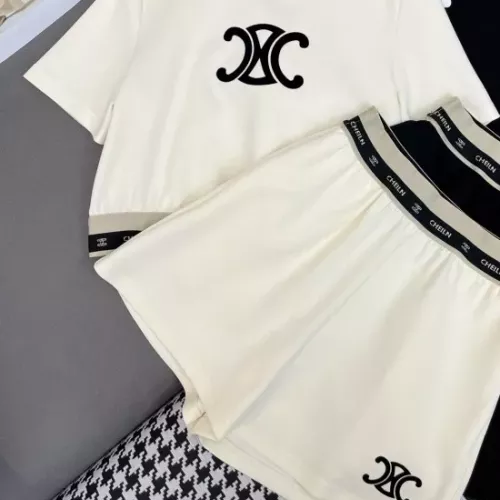 Wholesale Celine Tracksuits Short Sleeved For Women #1342208 $92.00 USD, Wholesale Quality Replica Celine Tracksuits