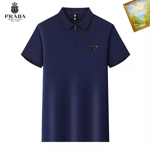 Wholesale Prada T-Shirts Short Sleeved For Men #1342230 $34.00 USD, Wholesale Quality Replica Prada T-Shirts