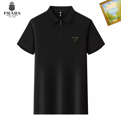 Wholesale Prada T-Shirts Short Sleeved For Men #1342231 $34.00 USD, Wholesale Quality Replica Prada T-Shirts