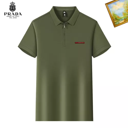 Wholesale Prada T-Shirts Short Sleeved For Men #1342234 $34.00 USD, Wholesale Quality Replica Prada T-Shirts