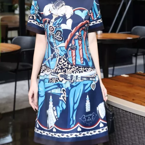 Wholesale Hermes Dresses Short Sleeved For Women #1342261 $100.00 USD, Wholesale Quality Replica Hermes Dresses
