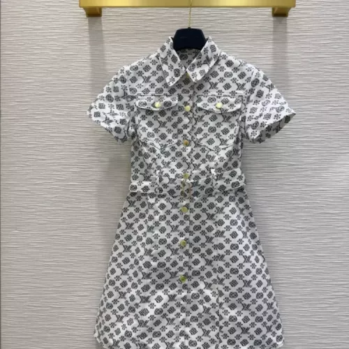 Wholesale Louis Vuitton LV Dresses Short Sleeved For Women #1342270 $130.00 USD, Wholesale Quality Replica Louis Vuitton LV Dresses