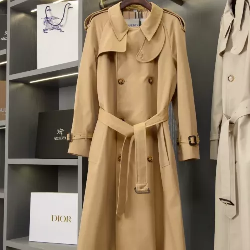 Wholesale Burberry Trench Coat Long Sleeved For Women #1342308 $210.00 USD, Wholesale Quality Replica Burberry Trench Coat