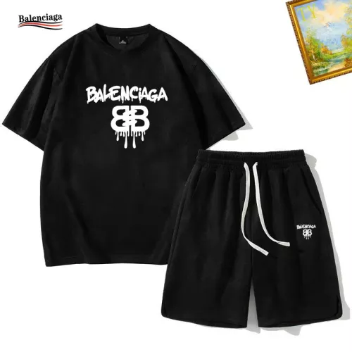 Wholesale Balenciaga Fashion Tracksuits Short Sleeved For Men #1342390 $48.00 USD, Wholesale Quality Replica Balenciaga Fashion Tracksuits