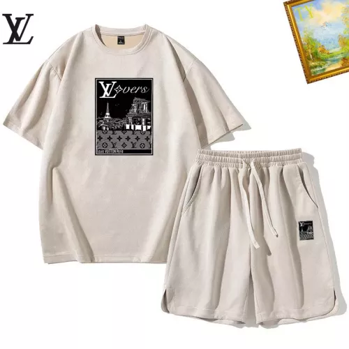 Wholesale Louis Vuitton LV Tracksuits Short Sleeved For Men #1342391 $48.00 USD, Wholesale Quality Replica Louis Vuitton LV Tracksuits