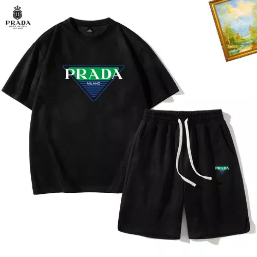 Wholesale Prada Tracksuits Short Sleeved For Men #1342398 $48.00 USD, Wholesale Quality Replica Prada Tracksuits