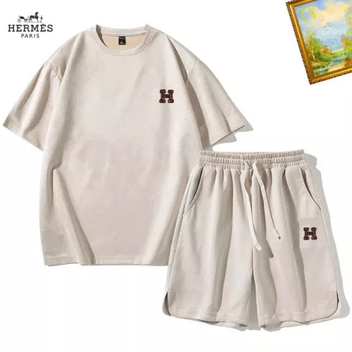 Wholesale Hermes Tracksuits Short Sleeved For Men #1342400 $48.00 USD, Wholesale Quality Replica Hermes Tracksuits