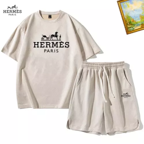 Wholesale Hermes Tracksuits Short Sleeved For Men #1342434 $48.00 USD, Wholesale Quality Replica Hermes Tracksuits