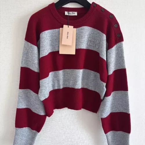 Wholesale MIU MIU Sweaters Long Sleeved For Women #1342475 $115.00 USD, Wholesale Quality Replica MIU MIU Sweater