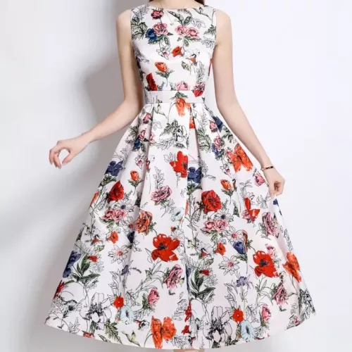 Wholesale Christian Dior Dresses Sleeveless For Women #1342515 $80.00 USD, Wholesale Quality Replica Christian Dior Dresses
