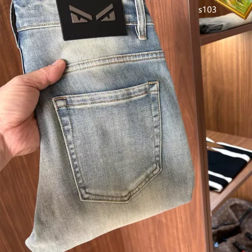 Wholesale Fendi Jeans For Men #1342536 $48.00 USD, Wholesale Quality Replica Fendi Jeans