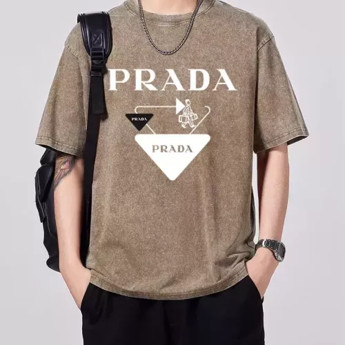 Wholesale Prada T-Shirts Short Sleeved For Men #1342652 $45.00 USD, Wholesale Quality Replica Prada T-Shirts