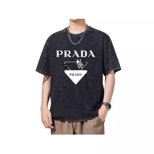 Wholesale Prada T-Shirts Short Sleeved For Men #1342657 $45.00 USD, Wholesale Quality Replica Prada T-Shirts