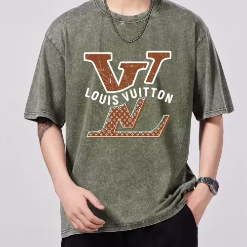 Wholesale Louis Vuitton LV T-Shirts Short Sleeved For Men #1342663 $45.00 USD, Wholesale Quality Replica Louis Vuitton LV T-Shirts