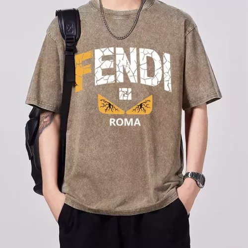 Wholesale Fendi T-Shirts Short Sleeved For Men #1342670 $45.00 USD, Wholesale Quality Replica Fendi T-Shirts