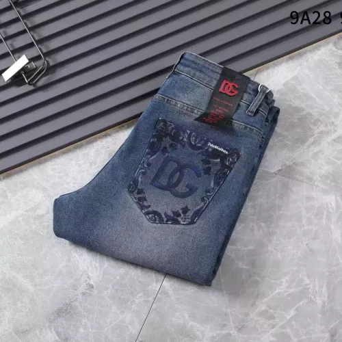 Wholesale Dolce &amp; Gabbana D&amp;G Jeans For Men #1343003 $45.00 USD, Wholesale Quality Replica Dolce &amp; Gabbana D&amp;G Jeans