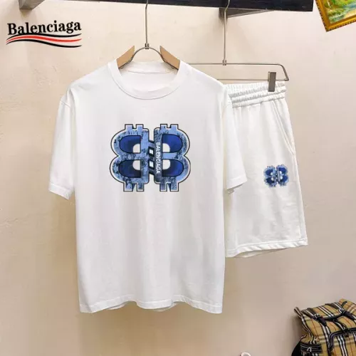 Wholesale Balenciaga Fashion Tracksuits Short Sleeved For Men #1343071 $48.00 USD, Wholesale Quality Replica Balenciaga Fashion Tracksuits