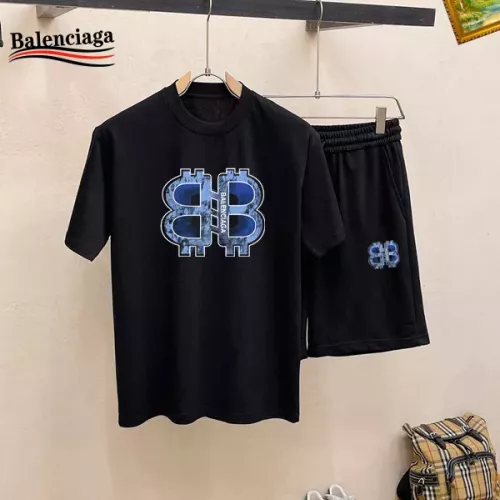Wholesale Balenciaga Fashion Tracksuits Short Sleeved For Men #1343072 $48.00 USD, Wholesale Quality Replica Balenciaga Fashion Tracksuits