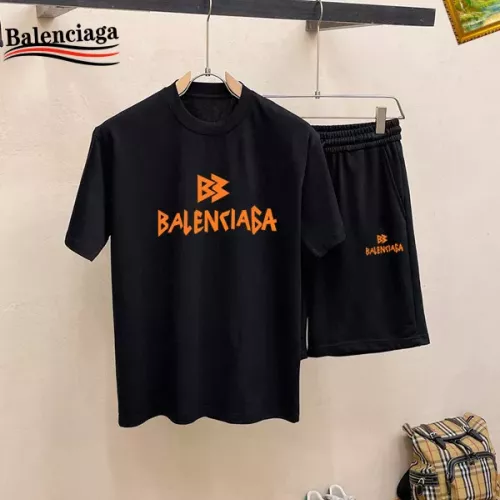 Wholesale Balenciaga Fashion Tracksuits Short Sleeved For Men #1343114 $48.00 USD, Wholesale Quality Replica Balenciaga Fashion Tracksuits