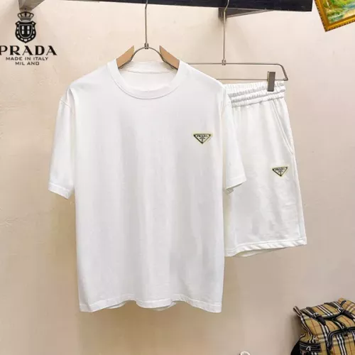 Wholesale Prada Tracksuits Short Sleeved For Men #1343117 $48.00 USD, Wholesale Quality Replica Prada Tracksuits