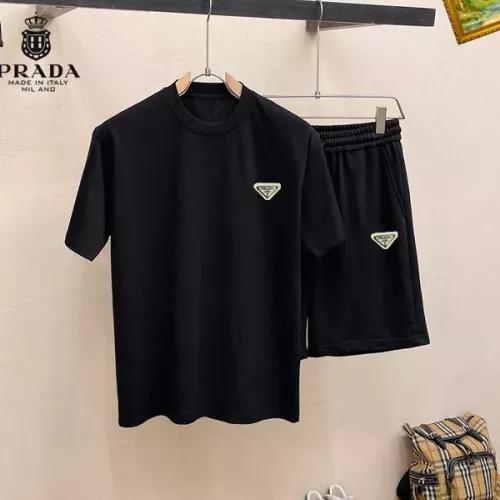 Wholesale Prada Tracksuits Short Sleeved For Men #1343118 $48.00 USD, Wholesale Quality Replica Prada Tracksuits
