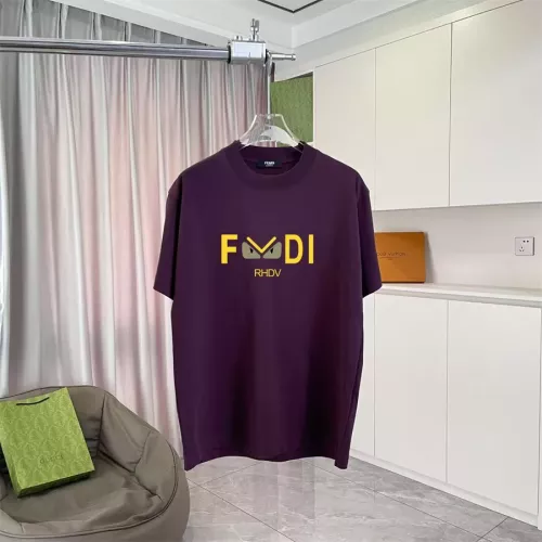Wholesale Fendi T-Shirts Short Sleeved For Unisex #1343281 $42.00 USD, Wholesale Quality Replica Fendi T-Shirts