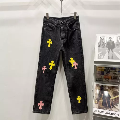 Wholesale Chrome Hearts Jeans For Men #1343537 $60.00 USD, Wholesale Quality Replica Chrome Hearts Jeans
