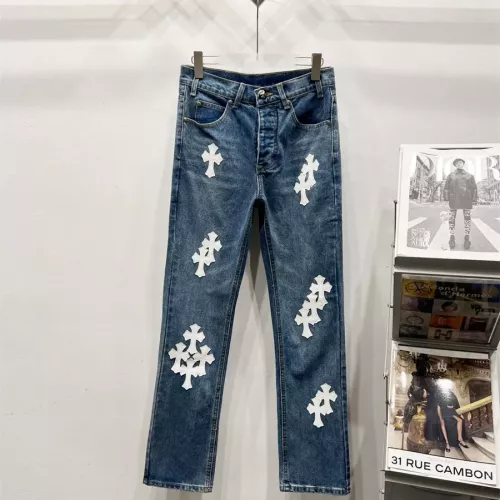 Wholesale Chrome Hearts Jeans For Men #1343538 $60.00 USD, Wholesale Quality Replica Chrome Hearts Jeans