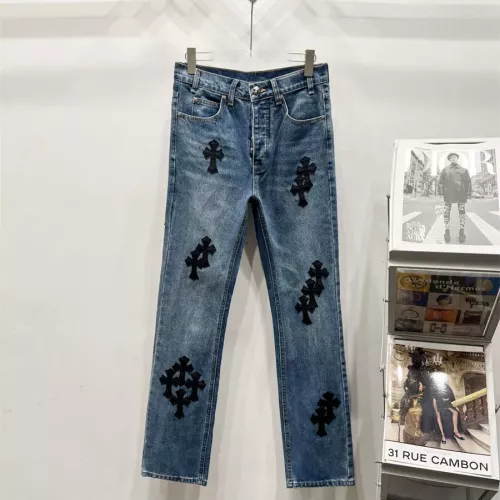 Wholesale Chrome Hearts Jeans For Men #1343541 $60.00 USD, Wholesale Quality Replica Chrome Hearts Jeans