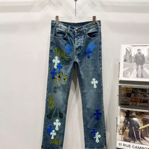 Wholesale Chrome Hearts Jeans For Men #1343543 $60.00 USD, Wholesale Quality Replica Chrome Hearts Jeans