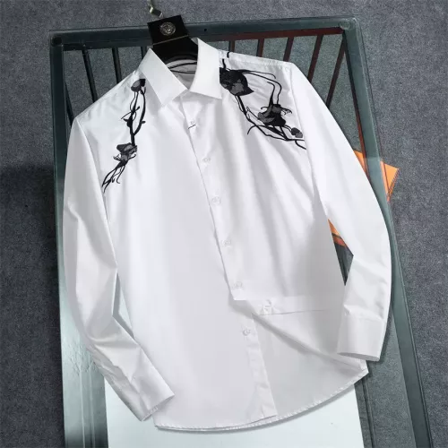 Wholesale Alexander McQueen Shirts Long Sleeved For Men #1343565 $48.00 USD, Wholesale Quality Replica Alexander McQueen Shirts