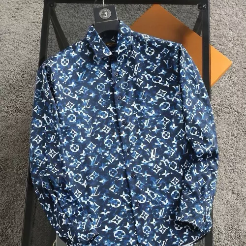 Wholesale Louis Vuitton LV Shirts Long Sleeved For Men #1343593 $52.00 USD, Wholesale Quality Replica Louis Vuitton LV Shirts