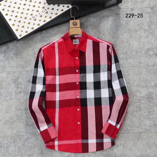 Wholesale Burberry Shirts Long Sleeved For Men #1343595 $52.00 USD, Wholesale Quality Replica Burberry Shirts